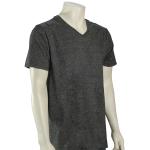 Hurley Mock Twist Staple V-Neck SS T-Shirt - Black Heather - XXL
