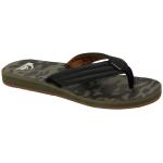 Quiksilver Boy's Carver Print Sandal - Black / Green / Black - Youth 6