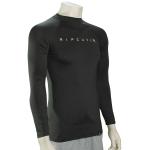 Rip Curl Dawn Patrol LS Rash Guard - Black Marle - XXL