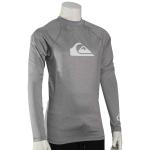 Quiksilver Boy's All Time LS Rash Guard - Sleet Heather - XL