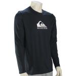 Quiksilver Solid Streak LS Surf Shirt - Navy Blazer - XXXL