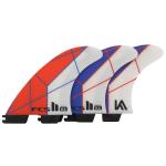 FCS II KA Performance Core Tri Fin Set - Blue / White - Medium