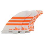 FCS II JW Performance Core Tri Fin Set - Orange / White - Medium