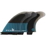FCS II Performer Performance Core Tri Fin Set - Teal / Black - M