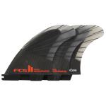 FCS II Accelerator Performance Core Tri Fin Set - Black / Red - Medium