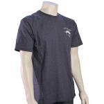 Quiksilver Waterman Deep In Water T-Shirt - Navy Iris Heather - XXL