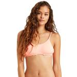 Billabong Sol Searcher Ruched Mini Crop Bikini Top - Peach Kiss - L