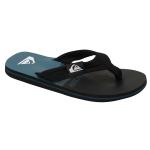 Quiksilver Boy's Molokai Layback Sandal - Black / Black / Green - Youth 6