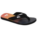 Quiksilver Boy's Molokai Layback Sandal - Black / Black / Orange - Youth 6