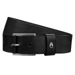 Nixon Americana Leather Belt - Black / Silver - XL