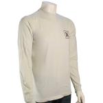 Hurley One and Only Icon LS T-Shirt - Light Bone / Obsidian - XXL