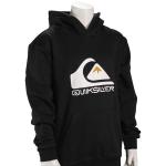 Quiksilver Boy's Big Logo Pullover Hoody - Black - XL