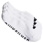 Quiksilver 3 Pack Liner Socks - White