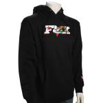 Fox California Flag Pull Over Fleece Hoody - Black - XL