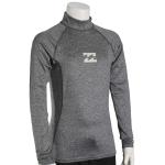Billabong Boy's All Day Wave LS Rash Guard - Grey Heather - XL