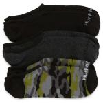 Hurley 3 Pack No Show Socks - Olive Camo - L
