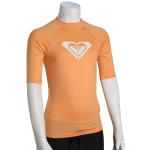 Roxy Girl's Whole Hearted SS Rash Guard - Salmon Buff - XXL