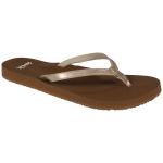 Sanuk Yoga Joy Shimmer Mettalic Sandal - Champagne - 10
