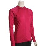 Hurley Women's One and Only Zip LS Rash Guard - Fireberry - XL