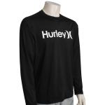 Hurley One and Only Hybrid LS Surf Shirt - Black - XL