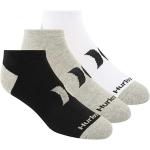 Hurley 3 Pack Low Cut Socks - White / Black / Grey - S