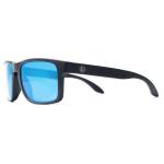 Ensea Machine Sunglasses - Matte Black / Blue Mirror Polarized