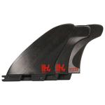 FCS II H4 Accelerator Tri Fin Set - Smoke - M