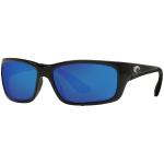 Costa Jose Sunglasses - Shiny Black / Blue Mirror Polar Glass