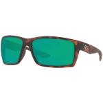 Costa Reefton Sunglasses - Retro Tortoise / Green Mirror Polar Poly
