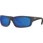 Costa Jose Sunglasses - Matte Grey / Blue Mirror Polar Poly