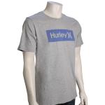 Hurley One And Only Boxed Texture T-Shirt - Heather Grey - XXL