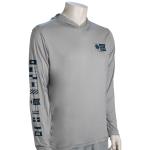 Salty Crew Alpha Hood Rashguard - Silver - XXXL