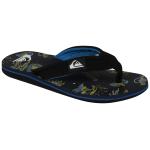 Quiksilver Boy's Molokai Layback Sandal - Blue / Yellow / Blue - Youth 5