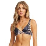 Billabong Safari Nights Banded Triangle Bikini Top - Black Pebble - L