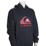 Quiksilver Boy's Big Logo Pullover Hoody - Navy Blazer Heather - XL