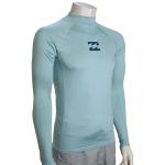 Billabong All Day Wave Performance Fit LS Rash Guard - Coastal Blue Heather - XXL
