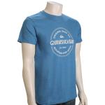 Quiksilver Crop Circle T-Shirt - Vallarta Blue Heather - XXL