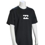 Billabong Boy's All Day Wave SS Surf Shirt - Black / White - XL