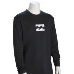 Billabong Boy's All Day Wave LS Surf Shirt - Black - XL