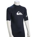 Quiksilver Boy's All Time SS Rash Guard - Navy Blazer - L