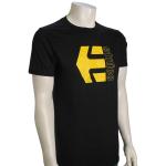Etnies Corp Combo T-Shirt - Black / Yellow - XXL