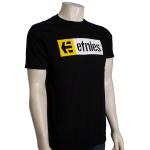 Etnies New Box T-Shirt - Black / White / Yellow - XXL