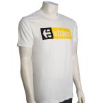 Etnies New Box T-Shirt - White / Black / Yellow - XXL