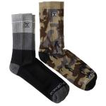 DC 2 Pack Seasonal Crew Socks - Camo