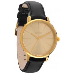 Nixon Kensington Leather Watch - Gold
