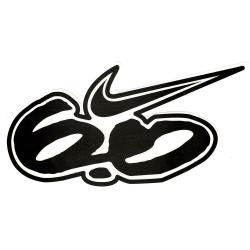 Nike 6.0 Logo Sticker - Black / White