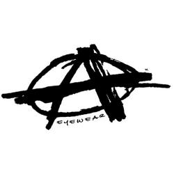 Anarchy Eyewear Logo Sticker - Black