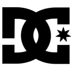 DC Logo Transfer Sticker - Black - L
