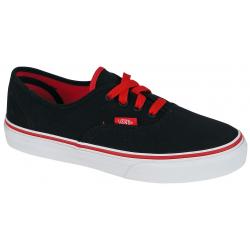 Vans Kid's Authentic Shoe - Black / True Red - Youth 4