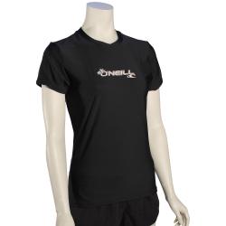 O'Neill Women's Basic Skins SS Surf Shirt - Black - XS